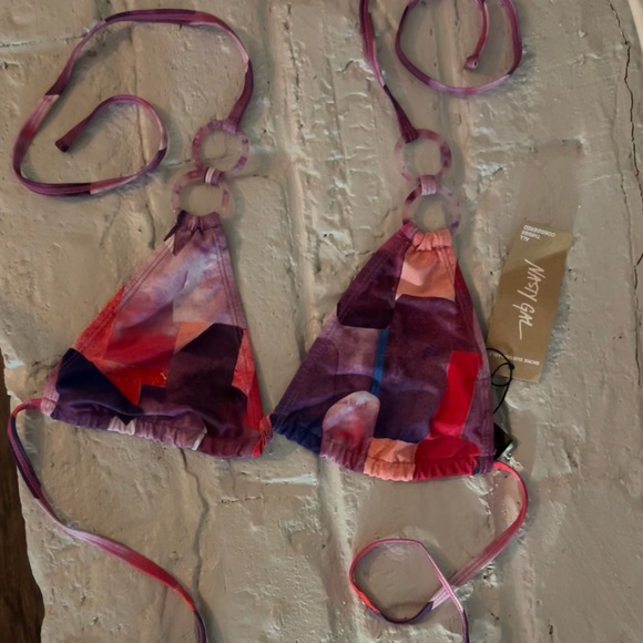 Nasty Gal abstract double ring triangle bikini set - Picture 5 of 5